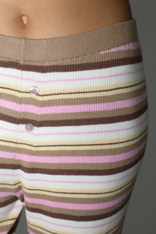Multi Stripe Knit Pants
