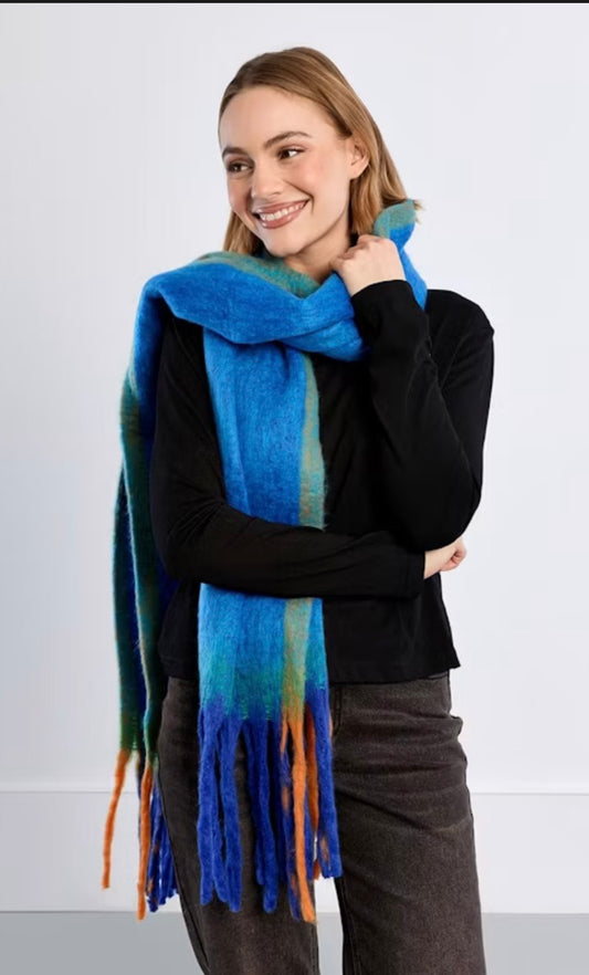 Chunky scarves Royal Blue