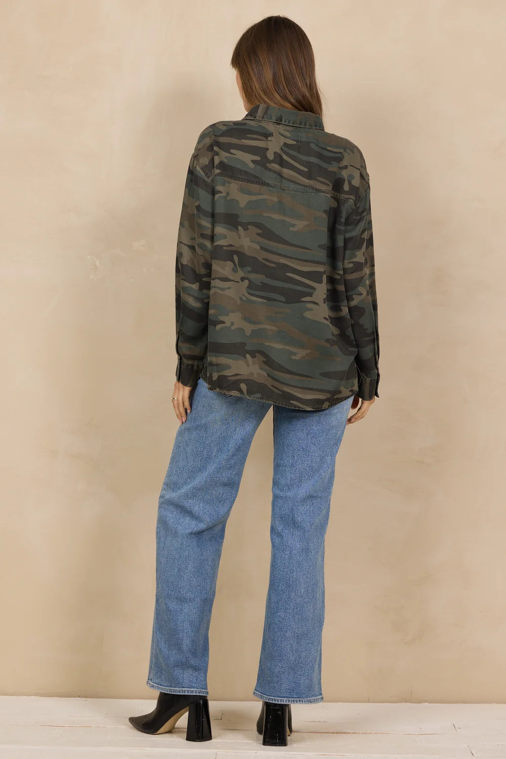 Tencel Camo Quarter Zip