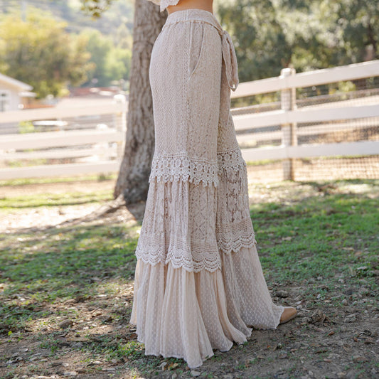 Desert Dream Cloud Pant Tiered Lace & Net Trims