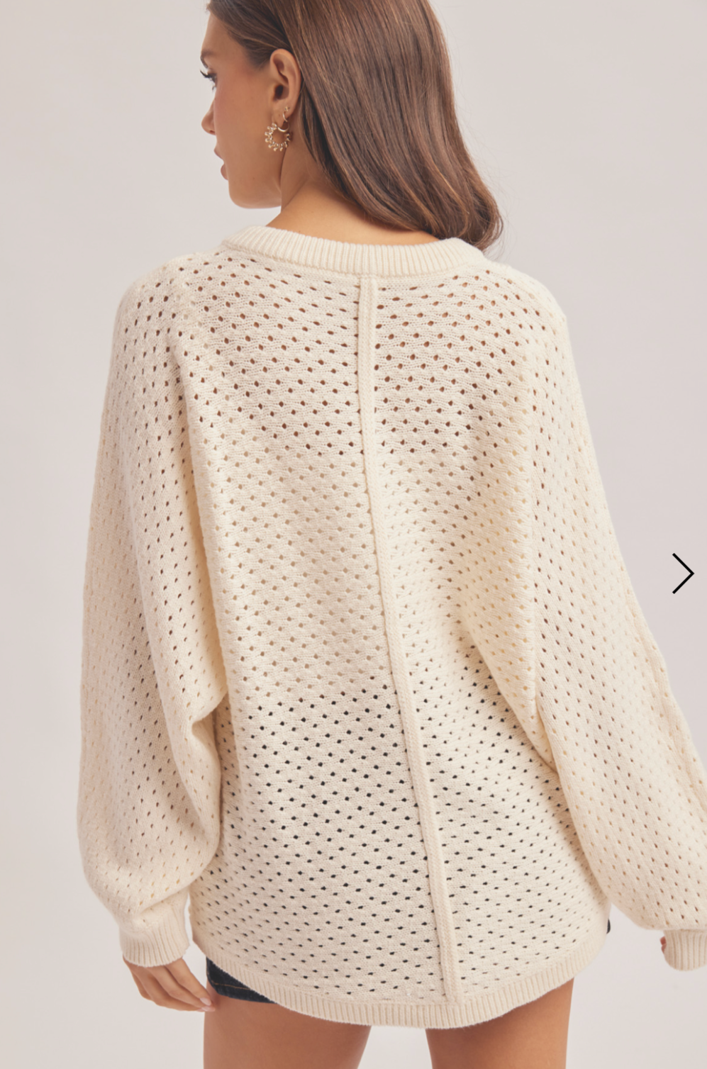 Henley Front Button Pullover Sweater