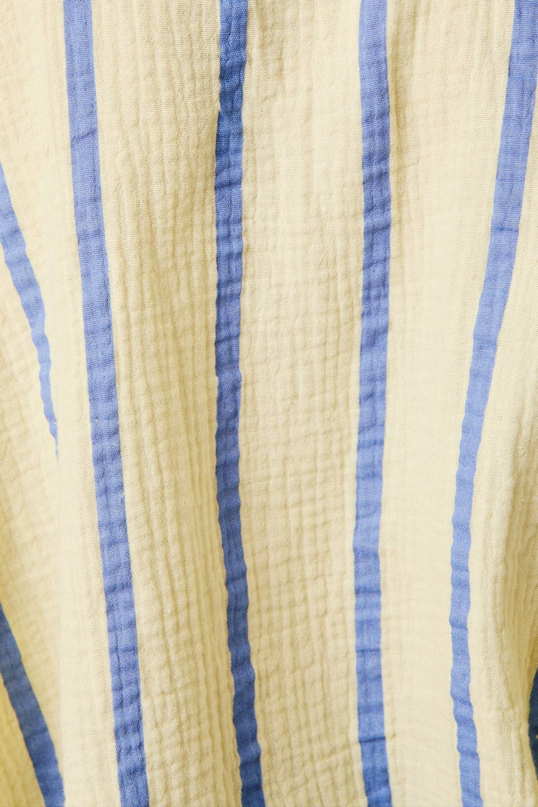 DOLMAN LONG SLEEVE BUTTON DOWN DOUBLE GAUZE STRIPE SHIRT