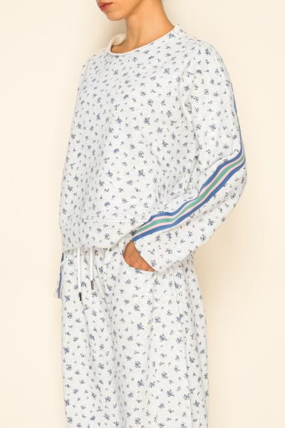 Delicate Floral Casual Pants