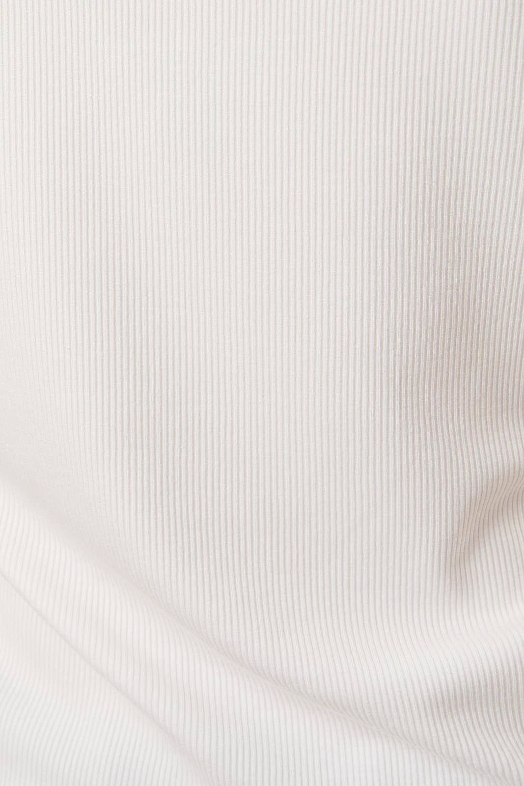 CREW NECK SHORT SLEEVE FISH BEADS RIB T-SHIRT