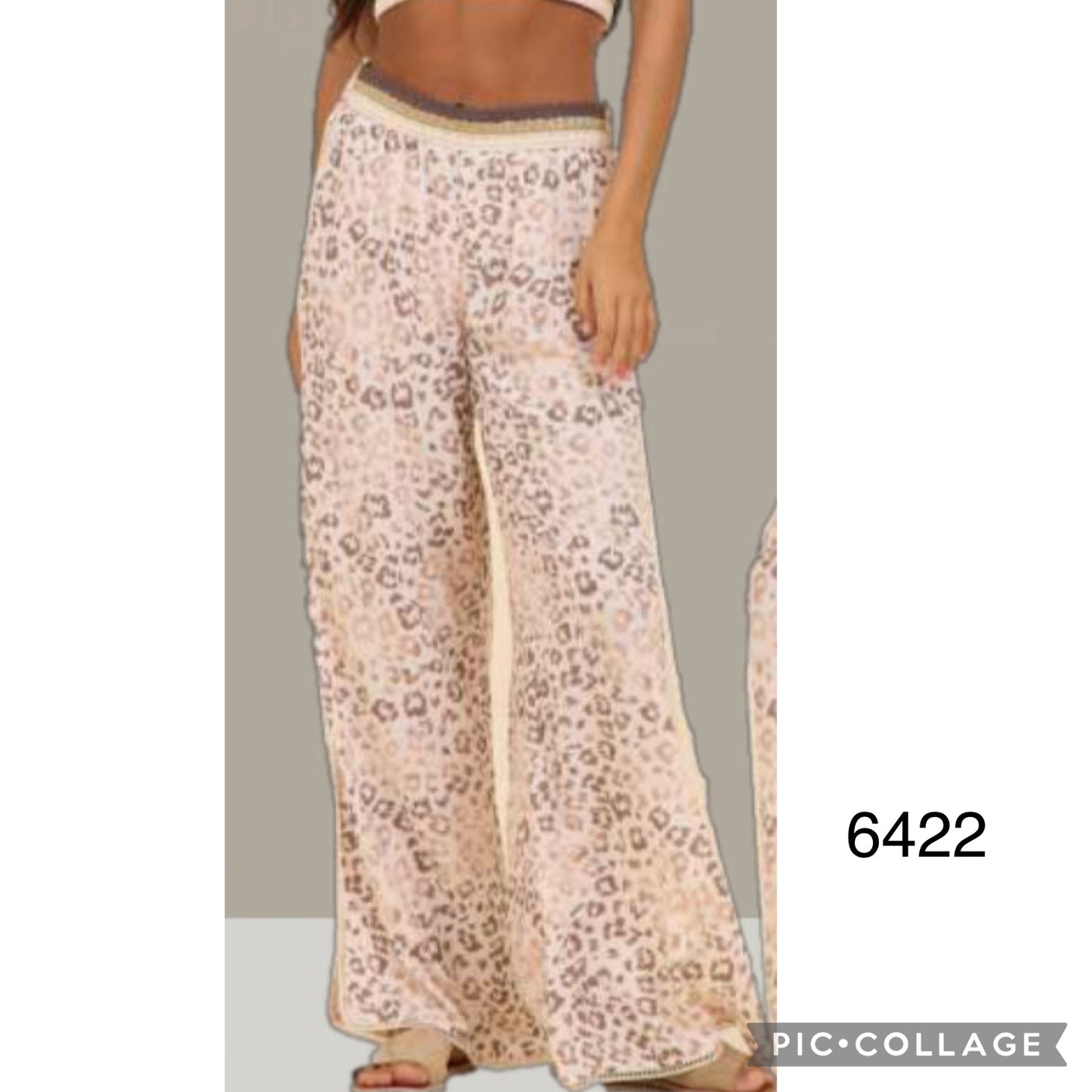 Cheetah beach pants