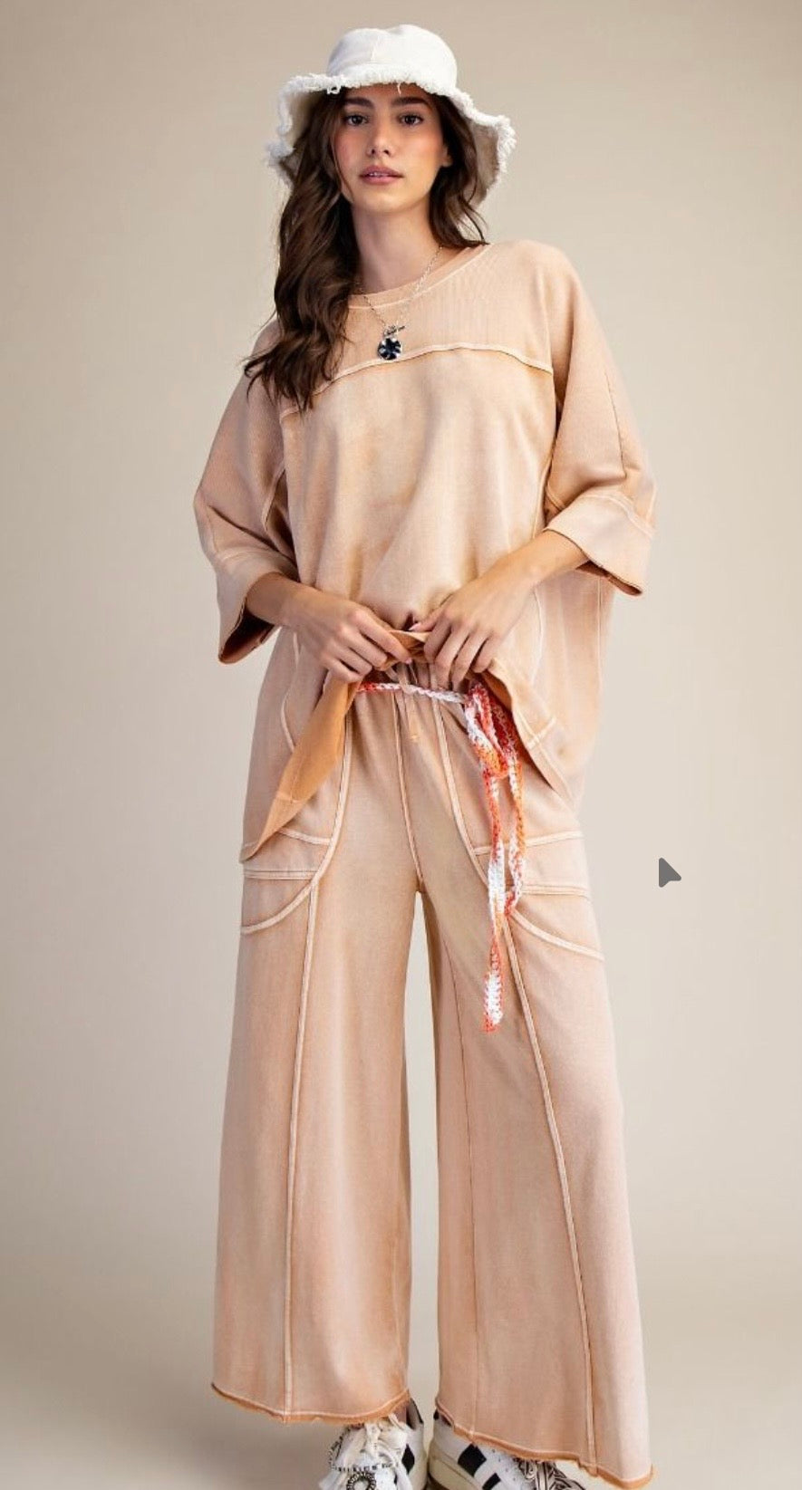 MONKEY WASHED TERRY PANTS