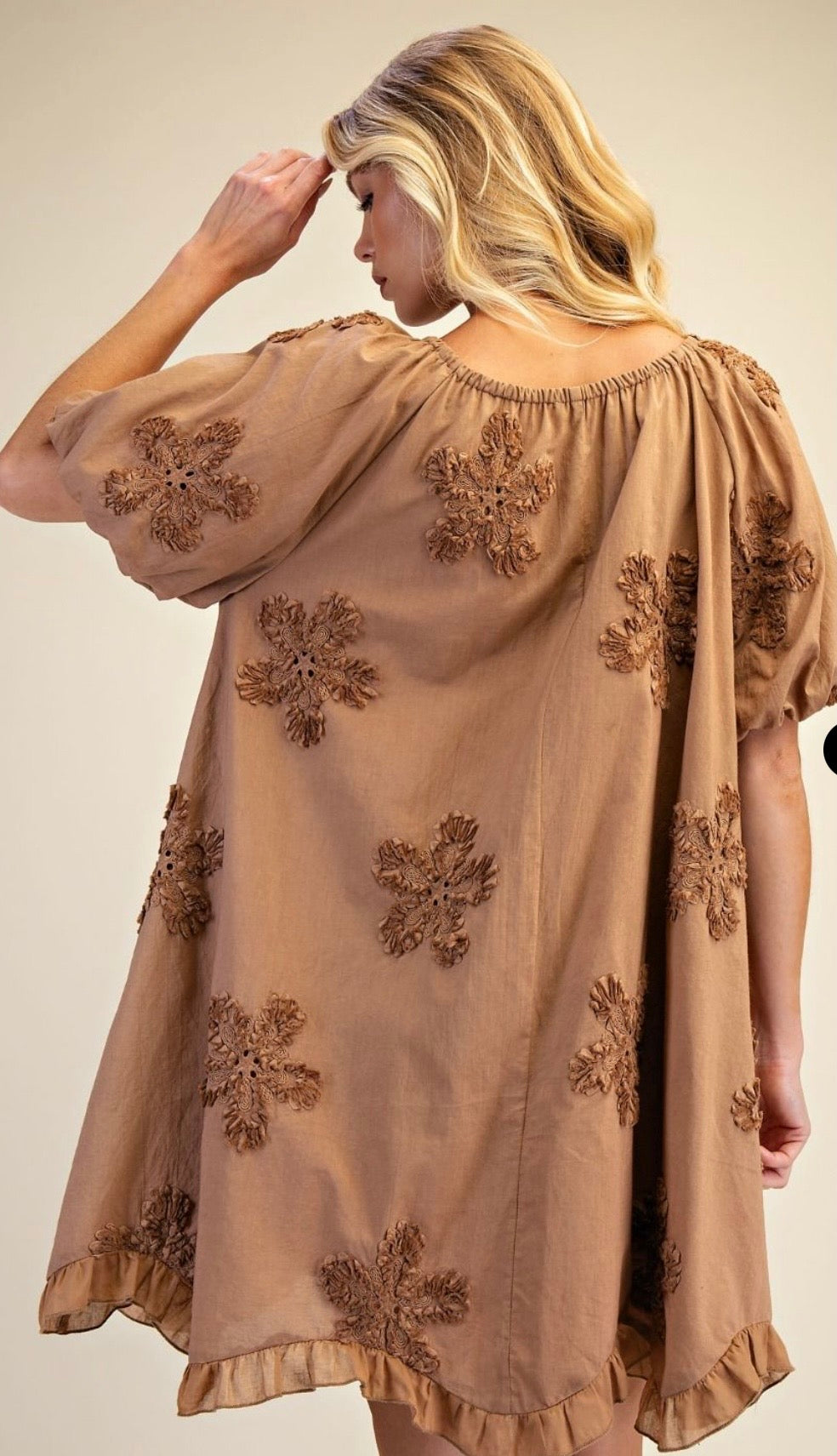 EMBROIDERY DETAILINING COTTON DRESS