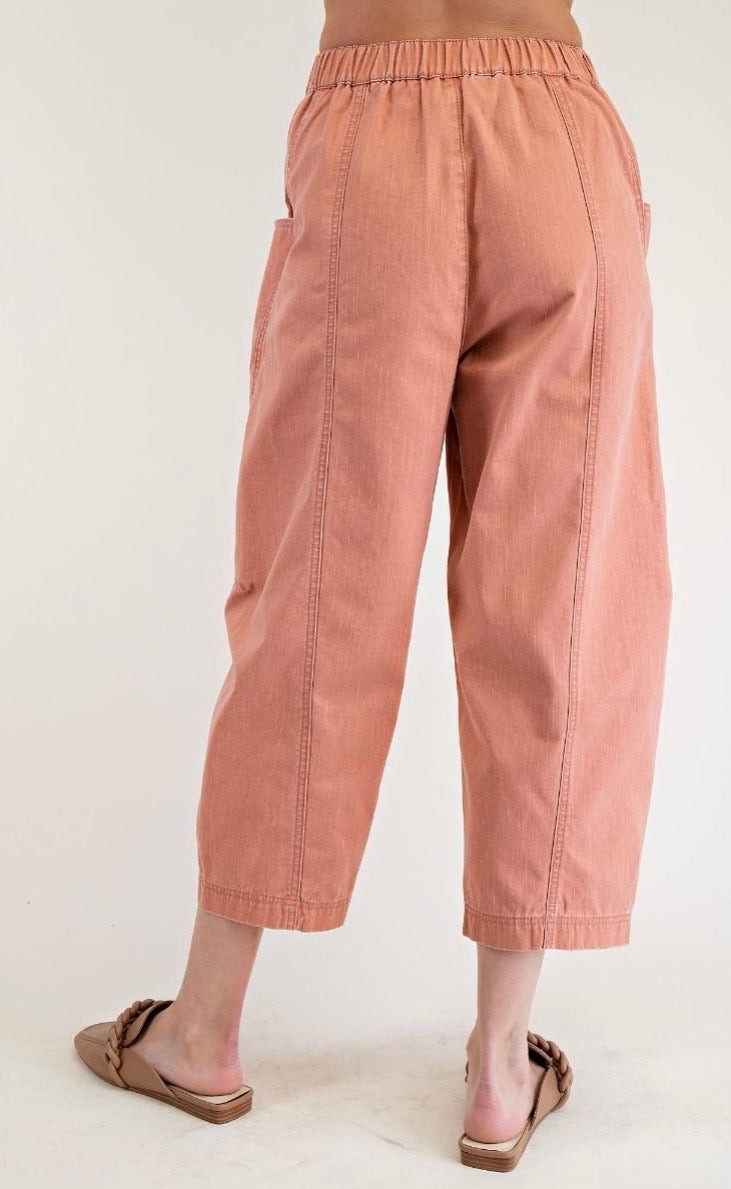 WASHED TWILL PANTS