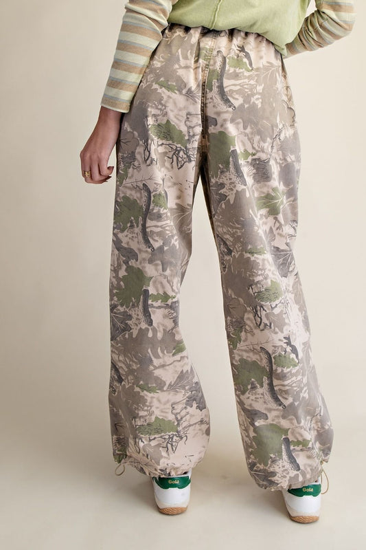 Camo twill pants