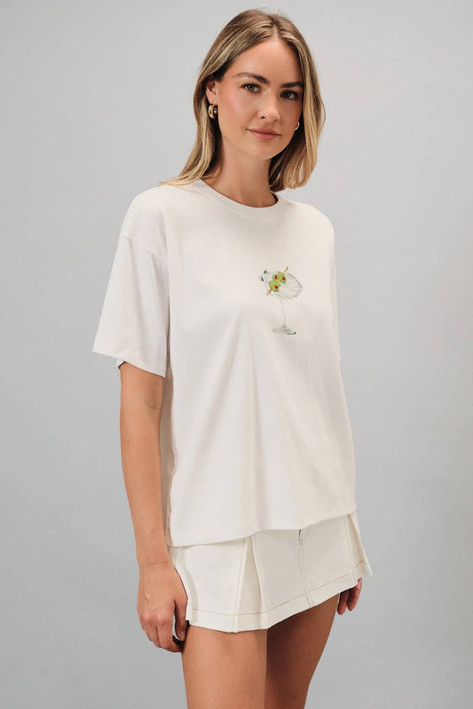 Crew neck seashell t-shirt