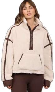 Sherpa 1/4 Zip Beige