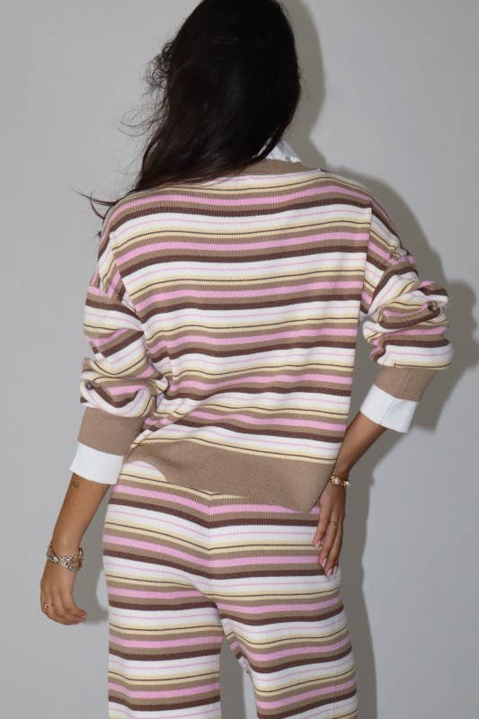 Multi Stripe Knit Top