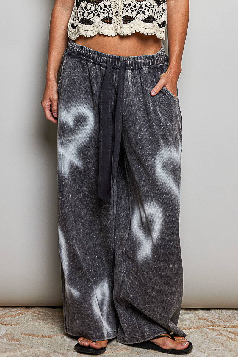 Spray Painted Heart Joggers