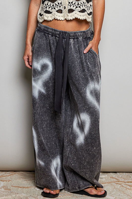 Spray Painted Heart Joggers