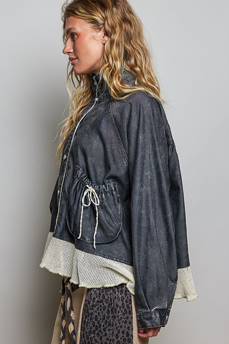 Woven Tencel Jacket