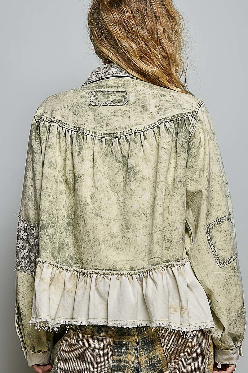 Balloon Sleeve Tencel Jacket