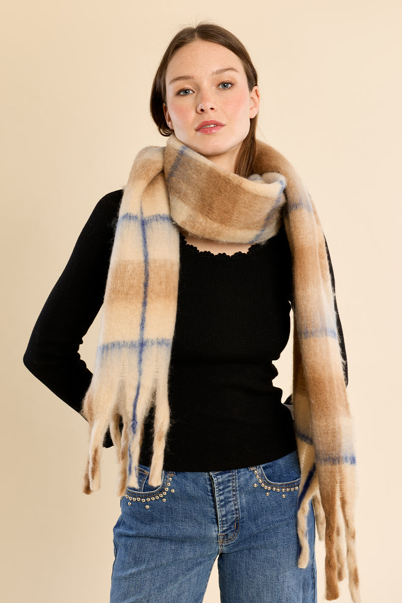 Chunky scarves Camel