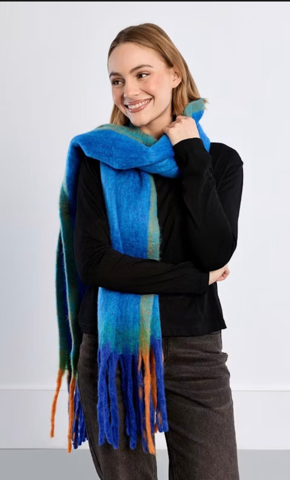 Chunky scarves Royal Blue