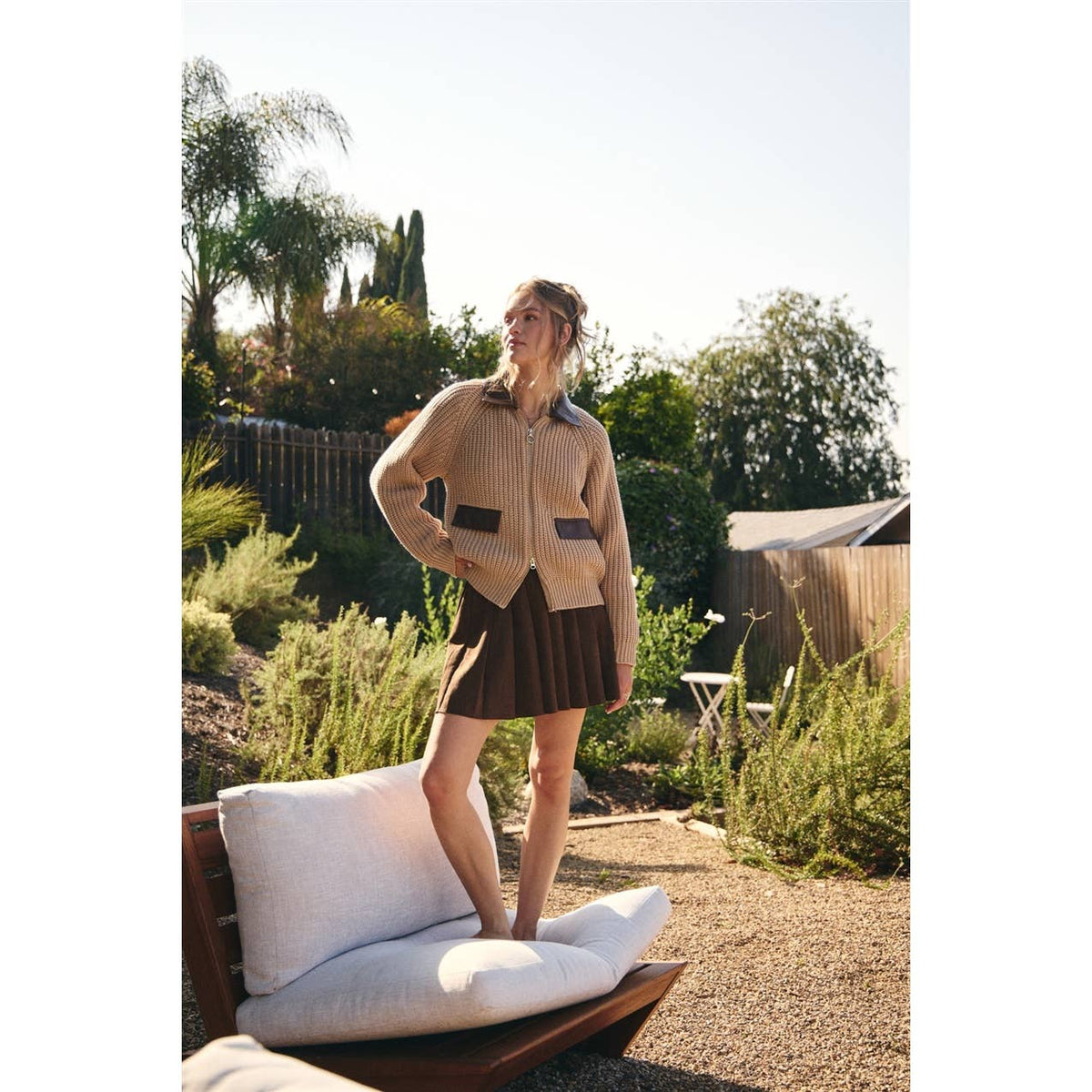 2 way Vegan Sweater Jacket