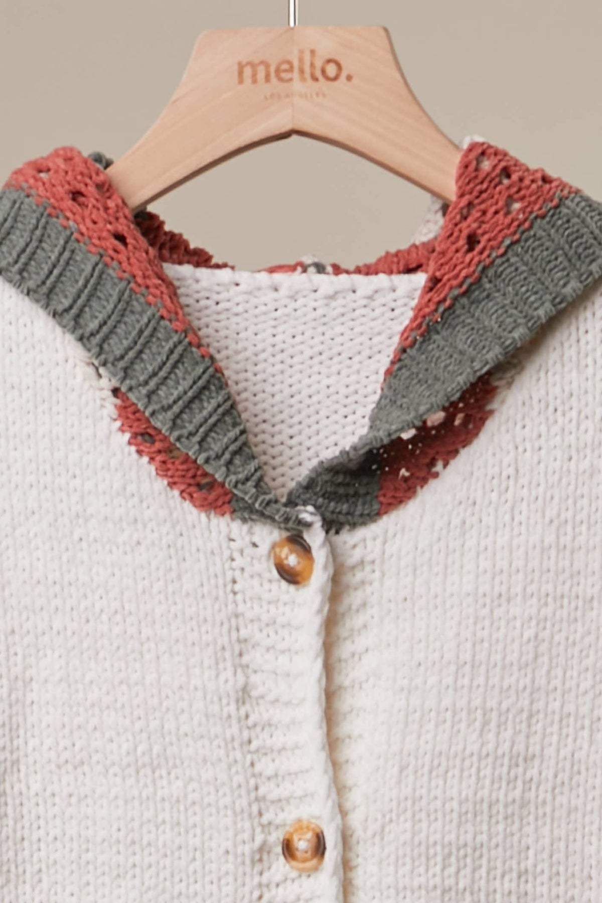 Cardigan with Contrast Sleeves Sweater