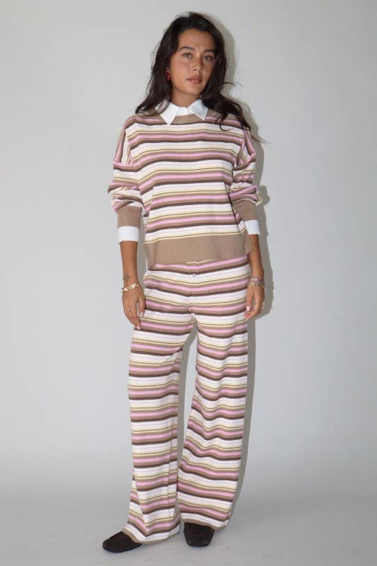 Multi Stripe Knit Top