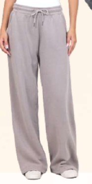 Bubble pant with side stripe detail Taupe