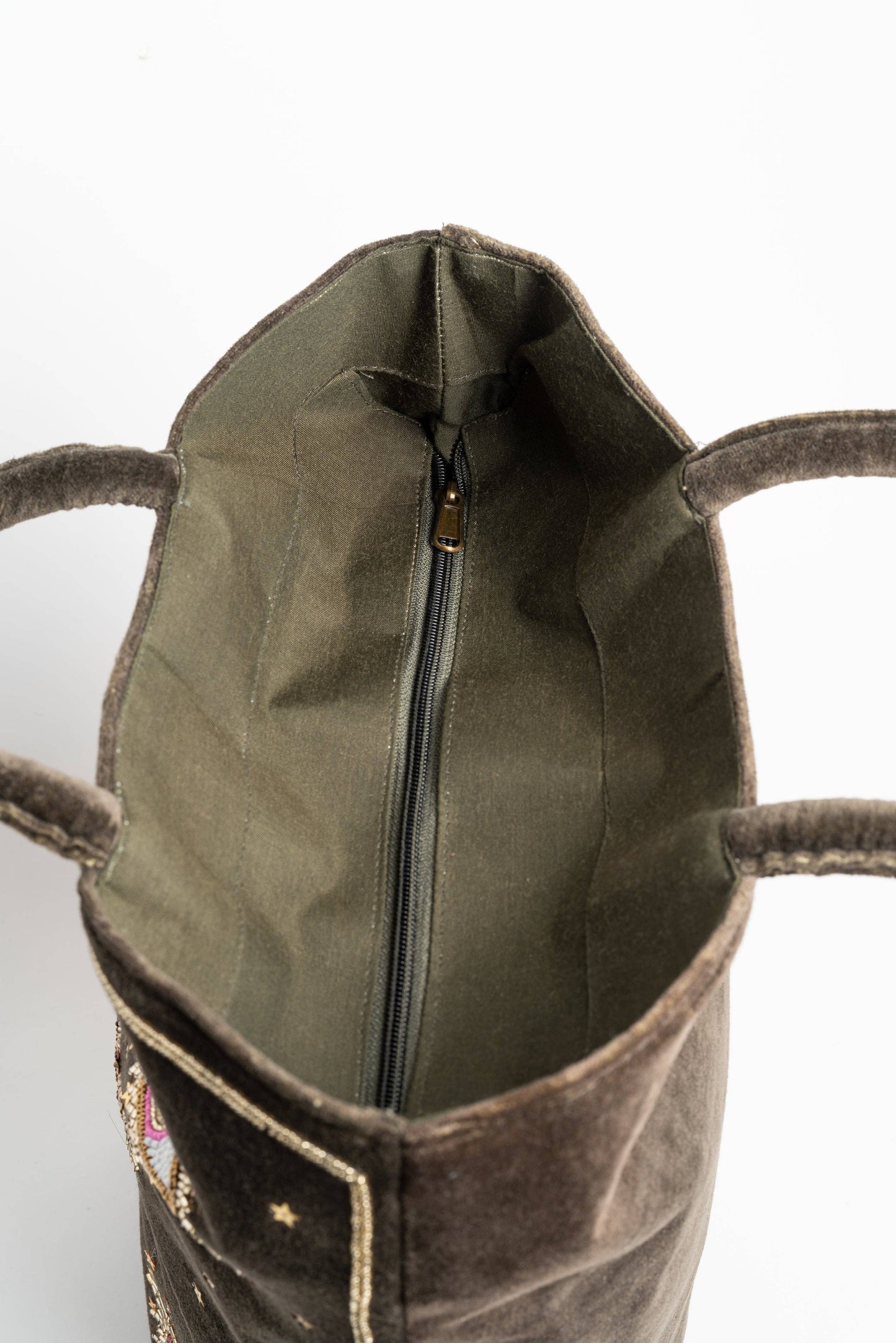 SHOPPER STELAR GREEN VELVET