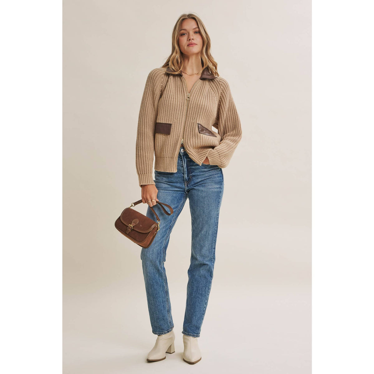 2 way Vegan Sweater Jacket