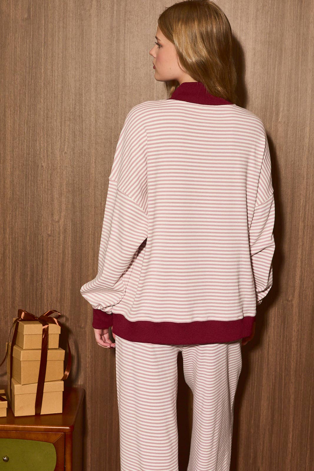 Striped Merry Sweatshirt