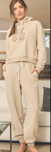 Fleece terry washed corduroy bear hoodie