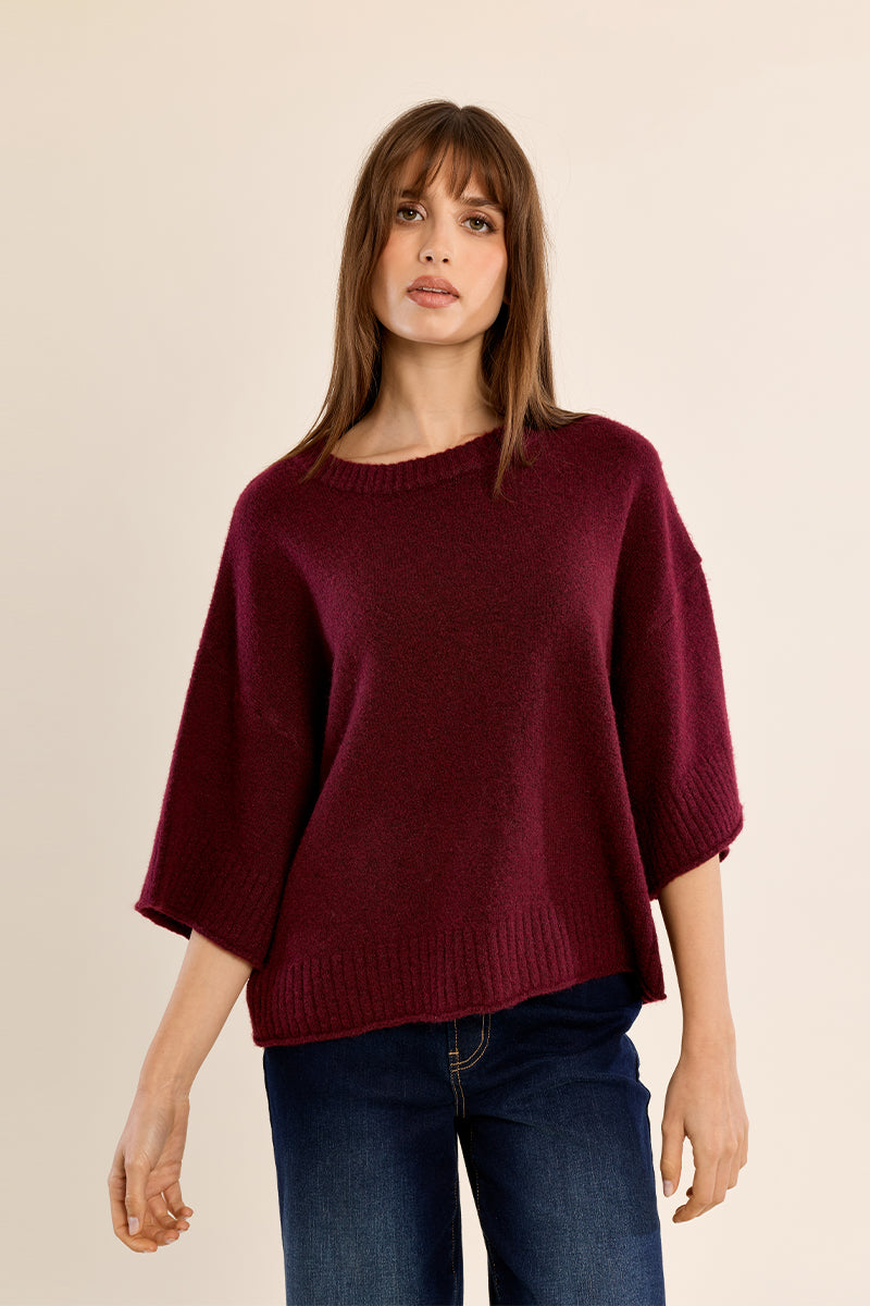 Crew Neck Sweater Red