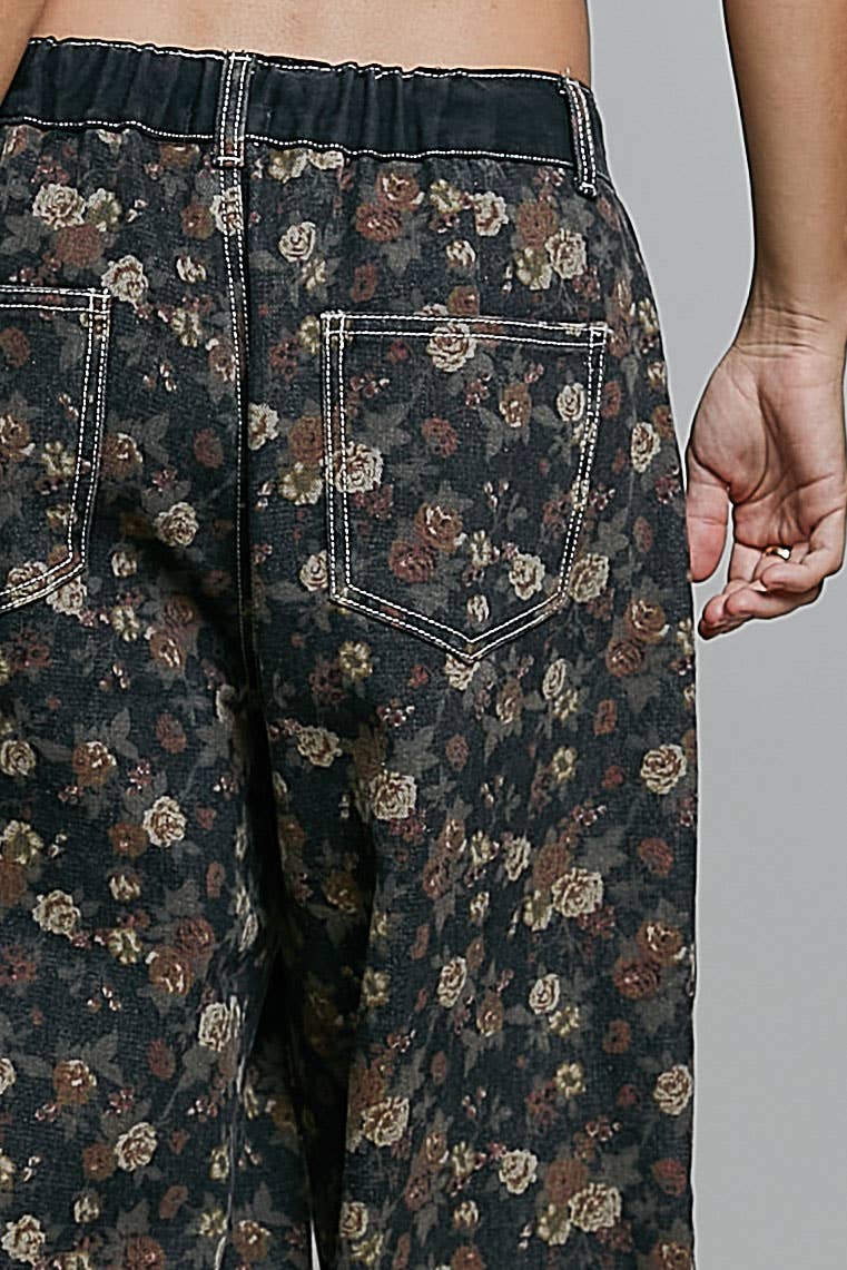 Relaxed Tapered Pants With Contrast Panel