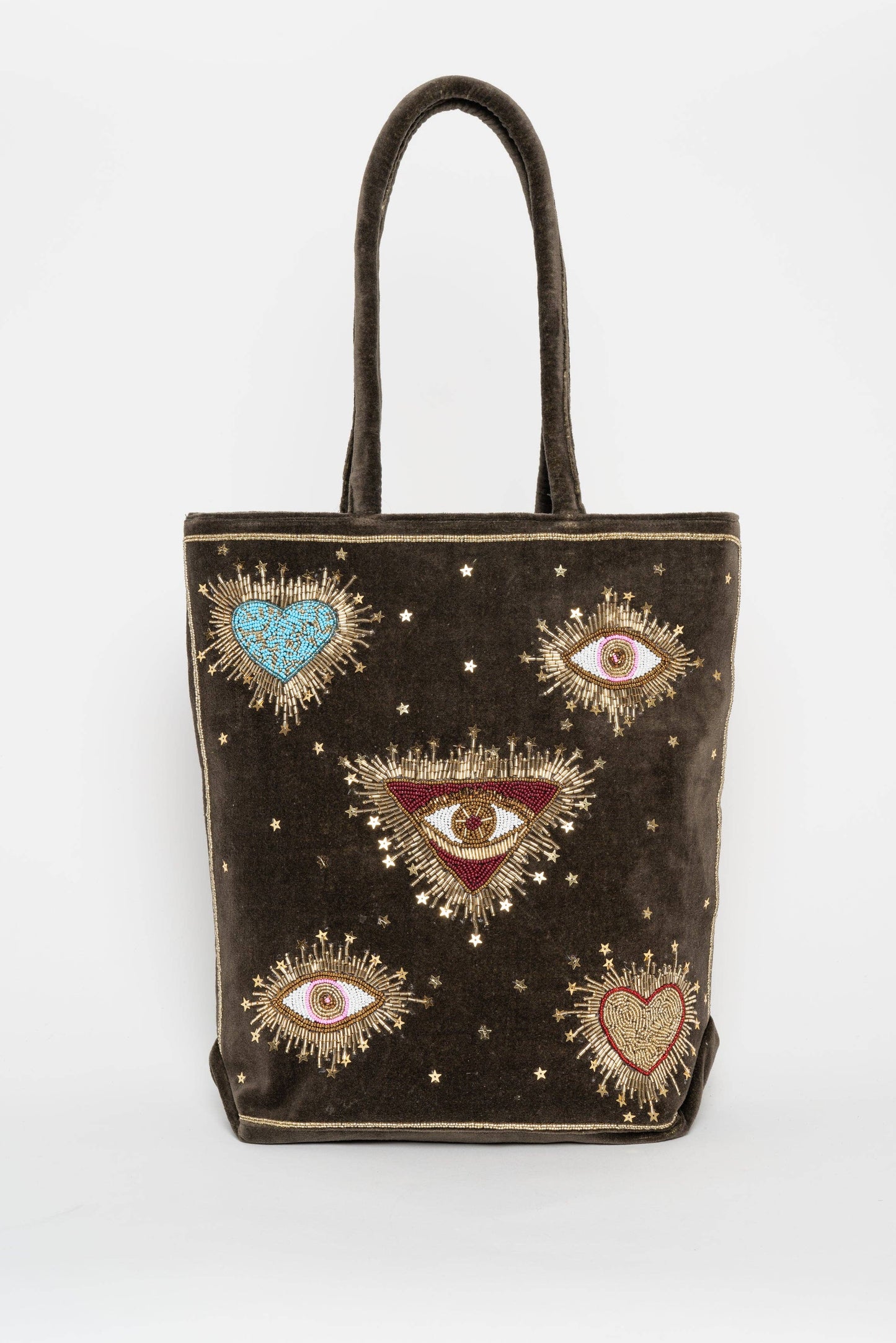 SHOPPER STELAR GREEN VELVET