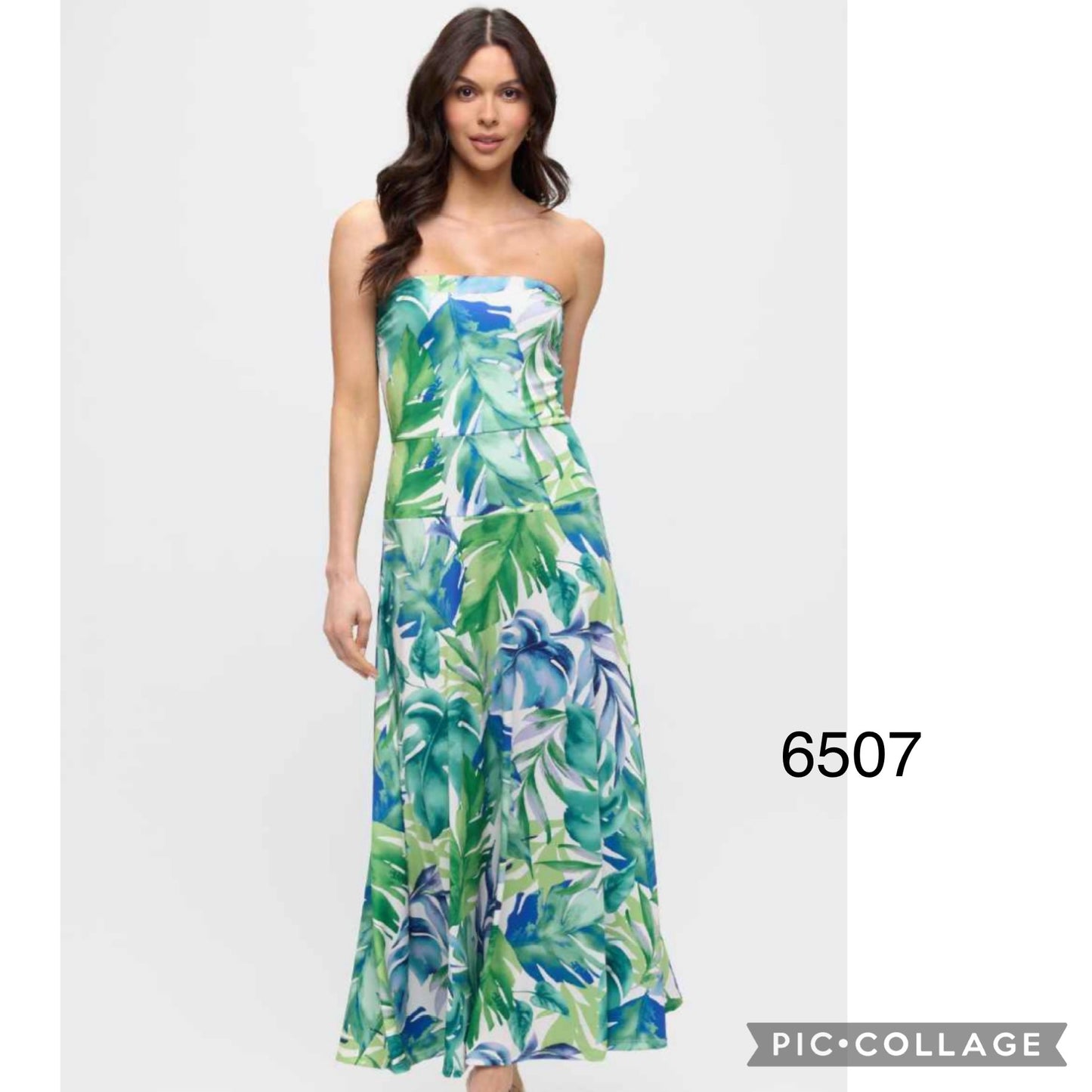 Strapless Maxi Floral