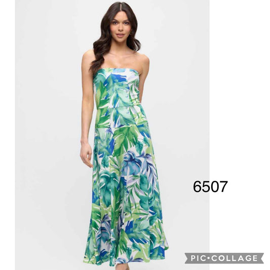 Strapless Maxi Floral