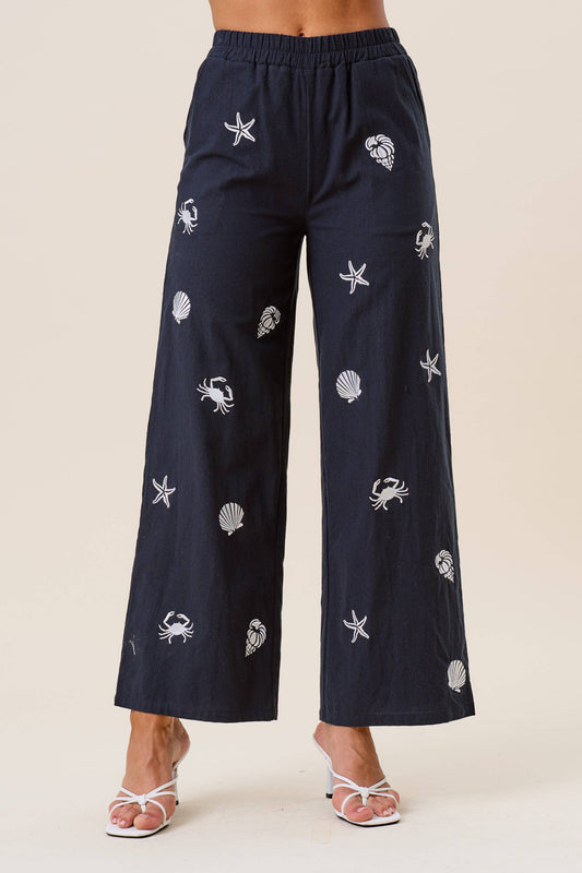 Embroidered pants