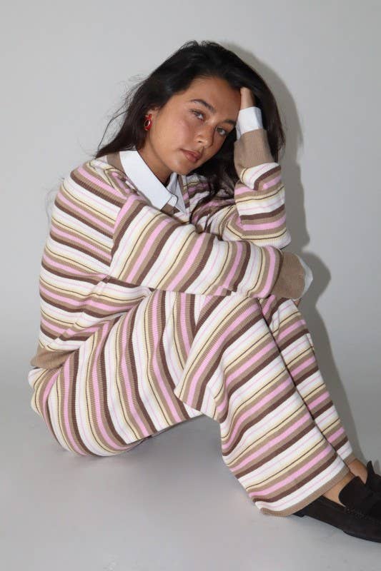 Multi Stripe Knit Top