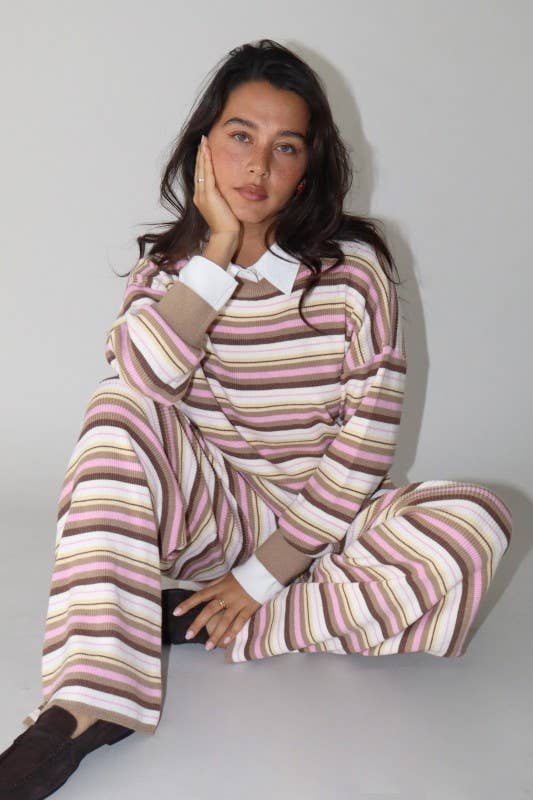 Multi Stripe Knit Top