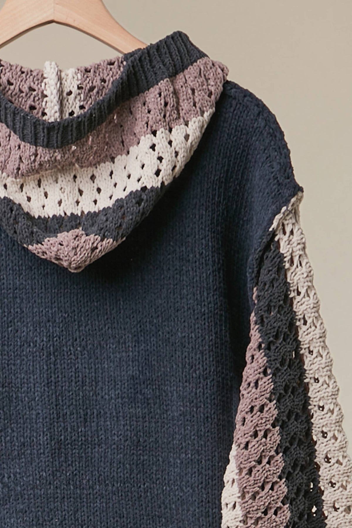 Crochet hoodie Sweater
