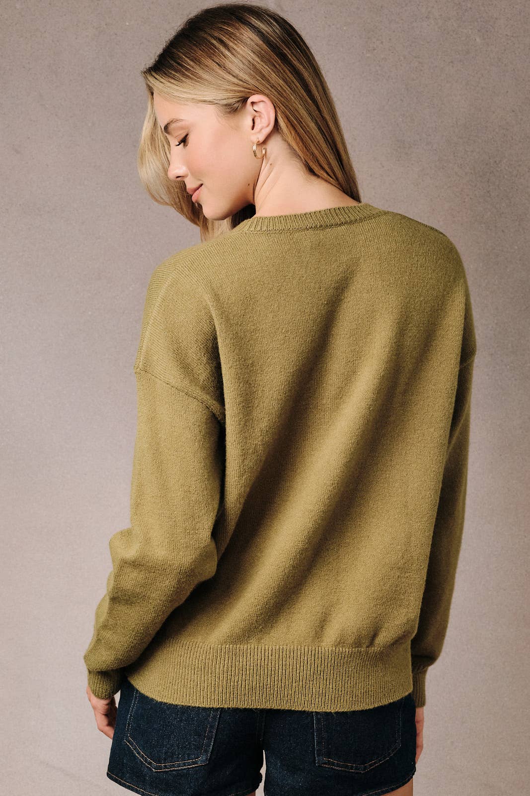 "FALL BEAR" GRAPHIC SWEATER