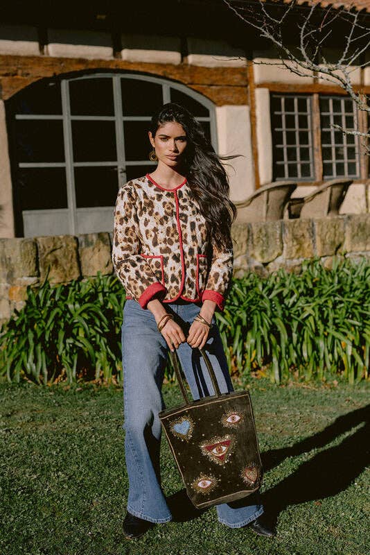 SHOPPER STELAR GREEN VELVET