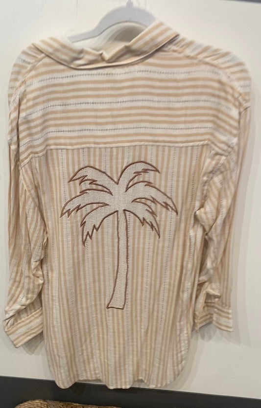 Striped Palm Tree Shirt
