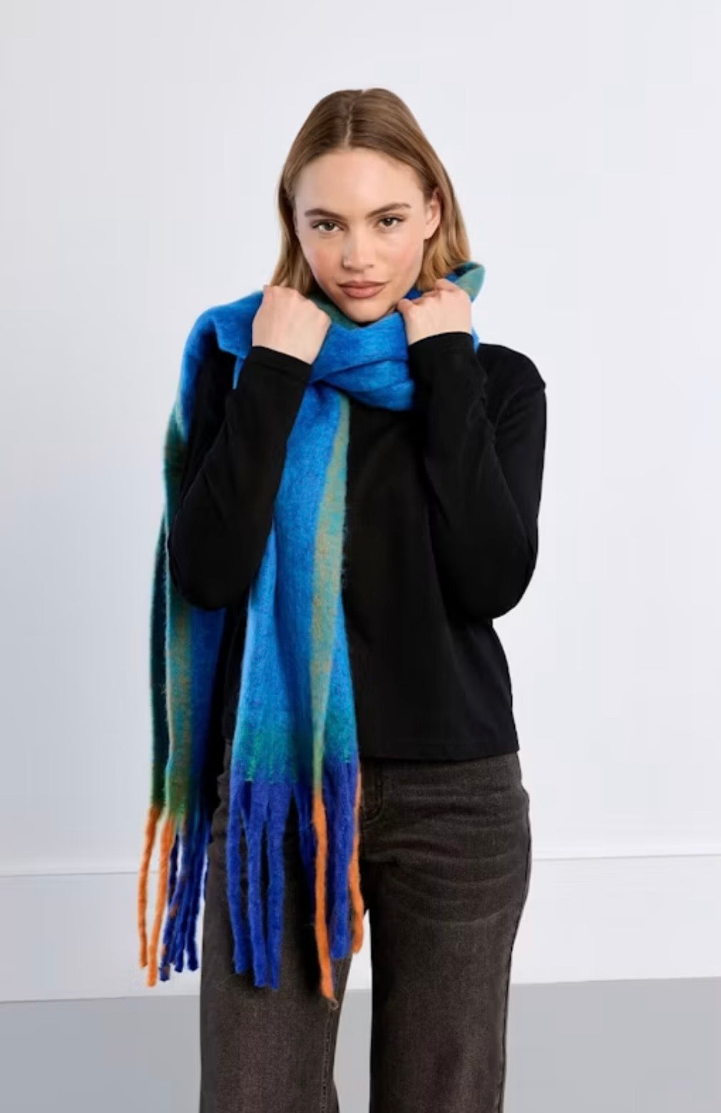 Chunky scarves Royal Blue