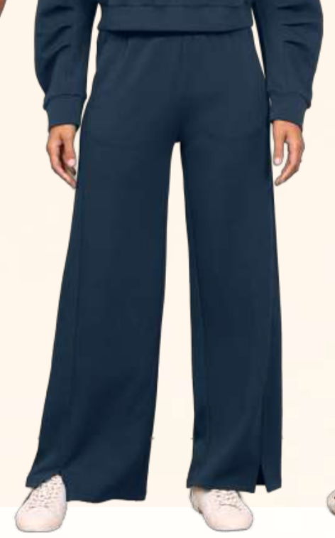 Cloud  fleece wide leg pant