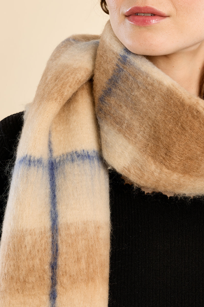 Chunky scarves Camel