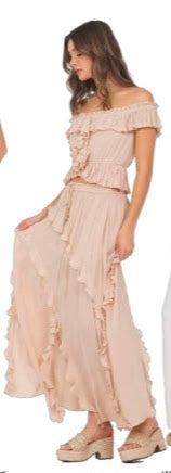 Ruffle Maxi skirt