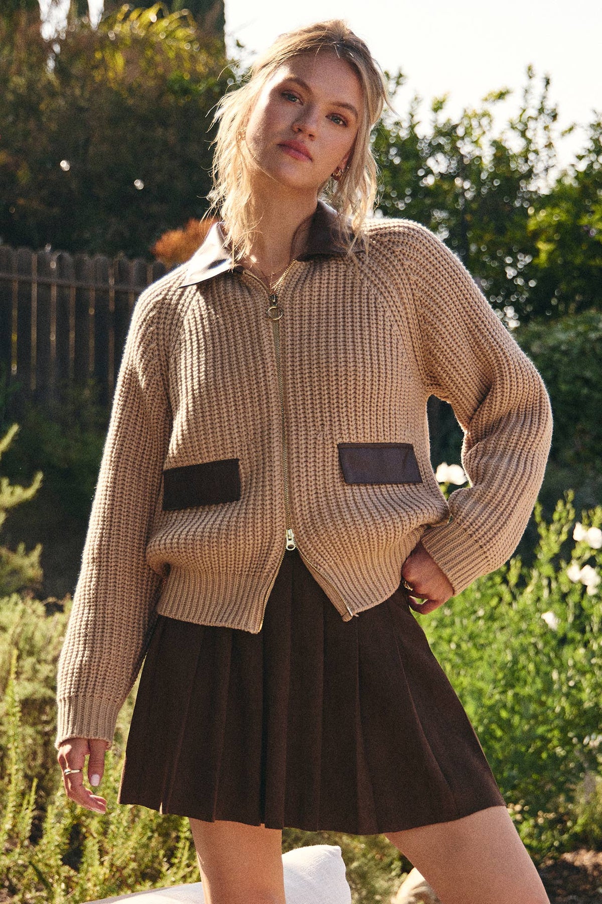 2 way Vegan Sweater Jacket
