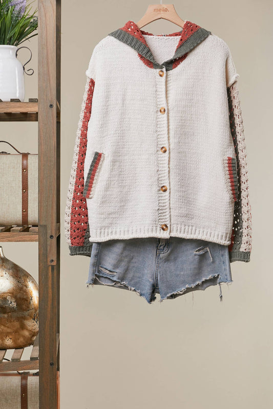 Crochet Hoodie Sweater
