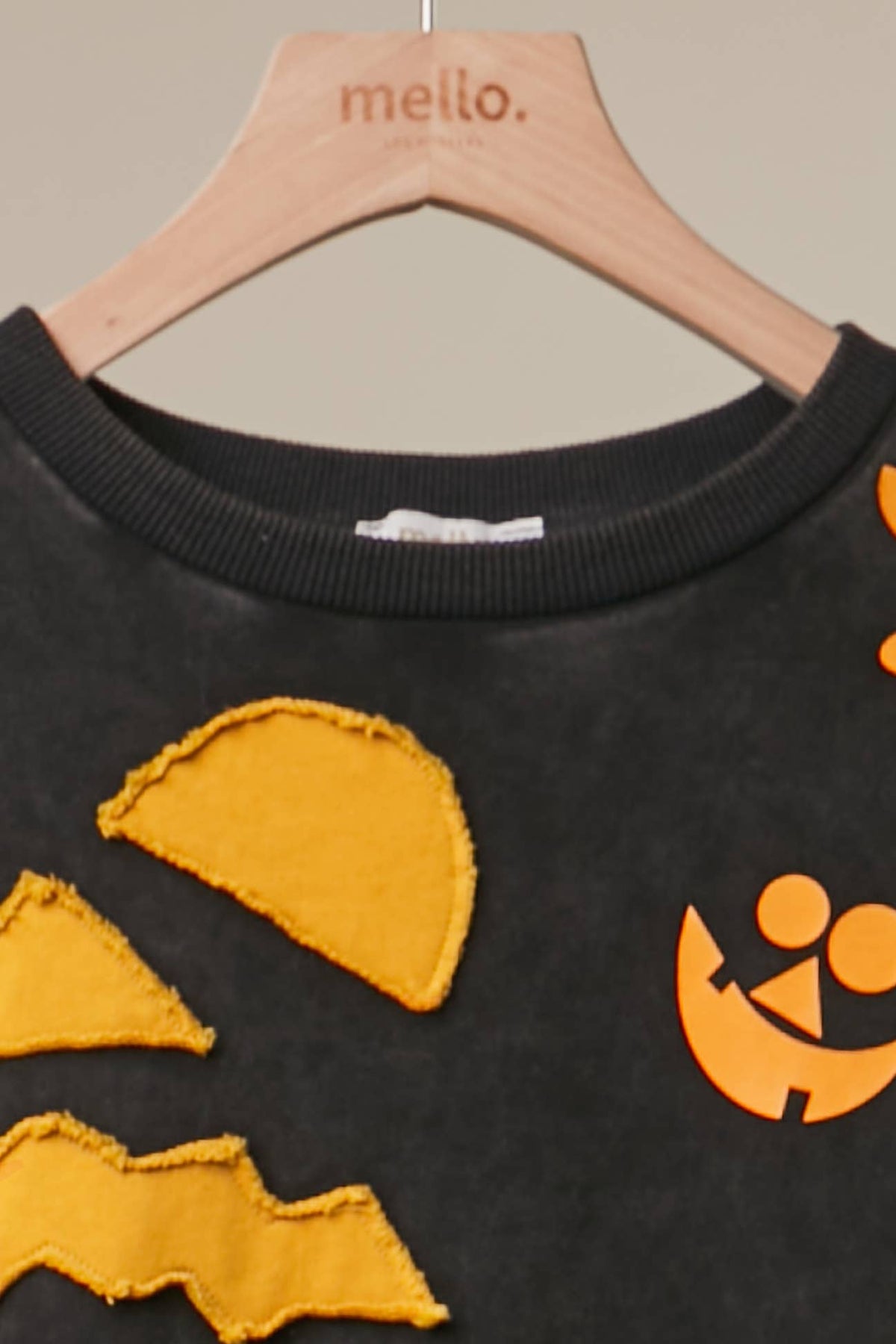 Halloween Faces Striped Sleeve