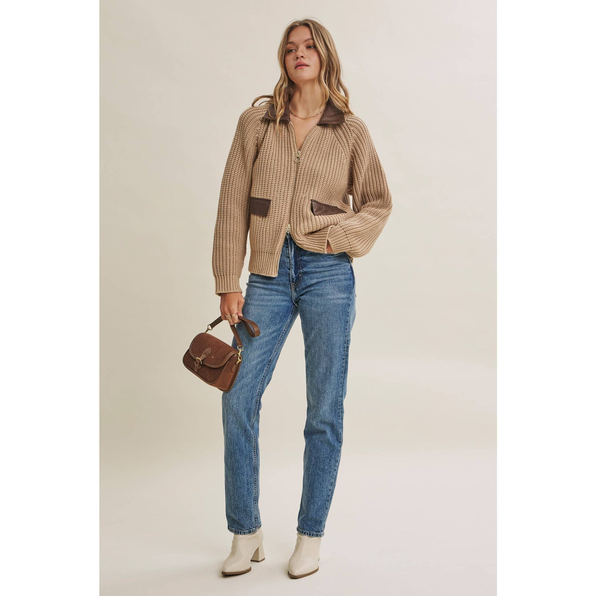 2 way Vegan Sweater Jacket